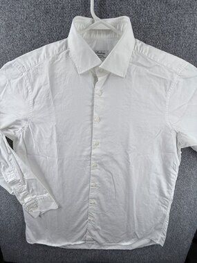 Stenstroms 17 Twofold Super Fitted Body Cotton White Button Up Solid Swedish